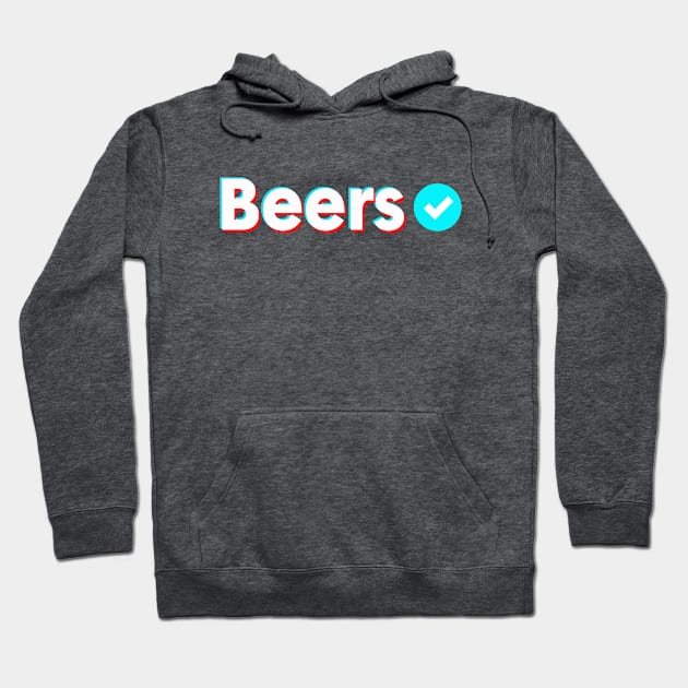 Beers Name Verify Blue Check Beers Name Gift Hoodie by Aprilgirls